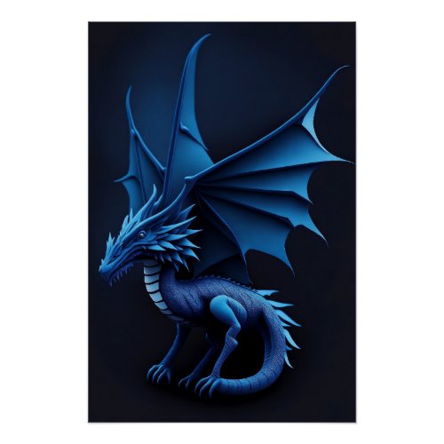 3d Dragon Poster Poster