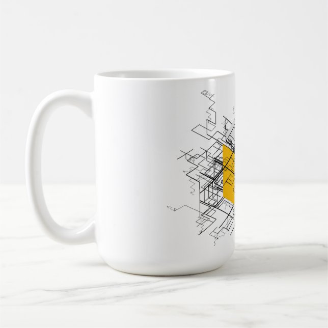 3D drunkard's walk Coffee Mug (Left)