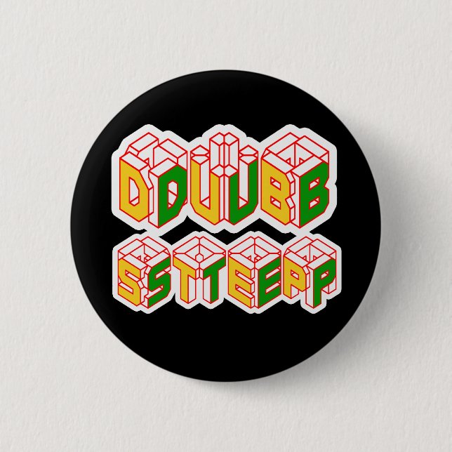 3D Dubstep shirt Button (Front)