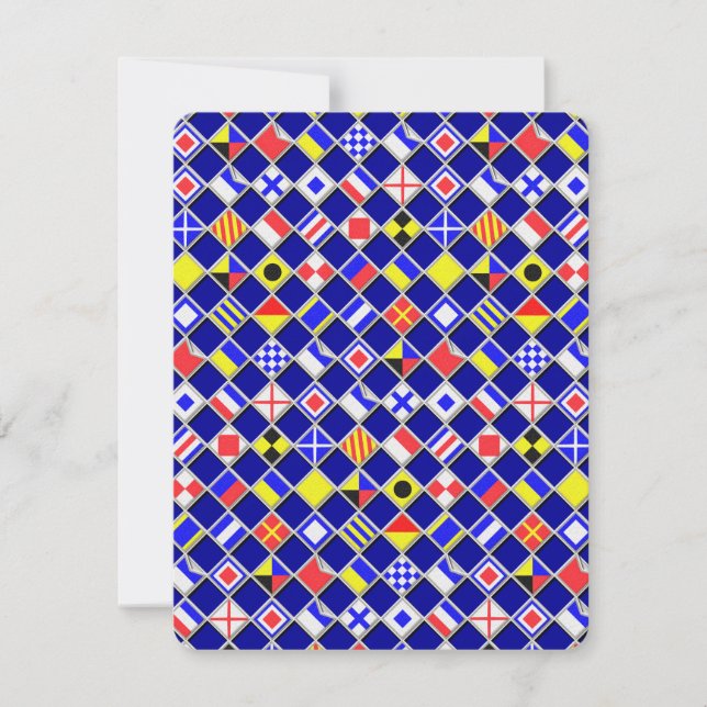 3D Effect Checkered Nautical Flag tiles Pattern (Front)