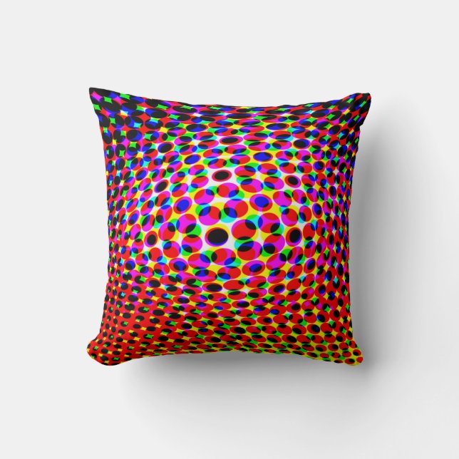 3D Effect Throw Pillow (Front)