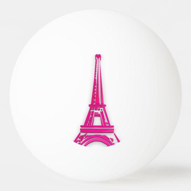 3d Eiffel tower, France clipart Ping-Pong Ball (Back)