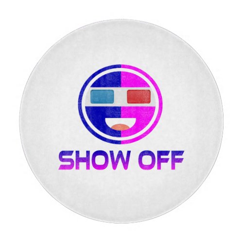 3D Emoji _ Show Off Cutting Board