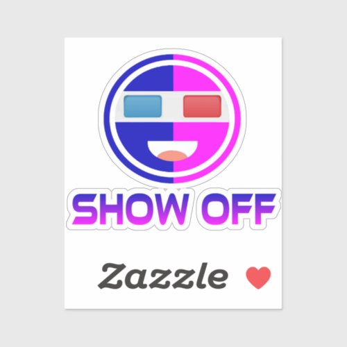 3D Emoji _ Show Off Sticker