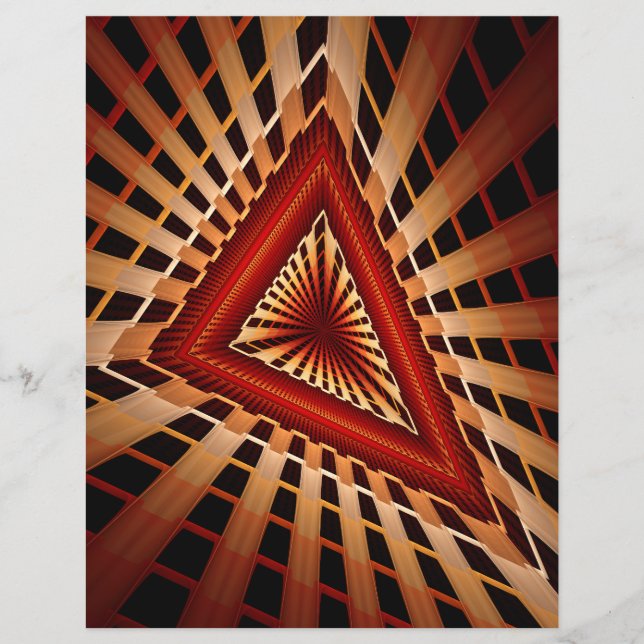 3D Fantasy Network Modern Fractal Graphic Design (Front)