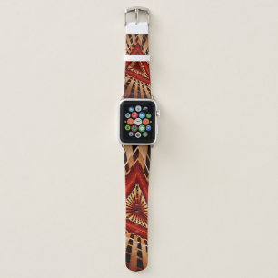 3D Fantasy Network Modern Fractal Graphic Design Apple Watch Band