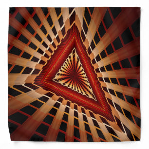 3D Fantasy Network Modern Fractal Graphic Design Bandana