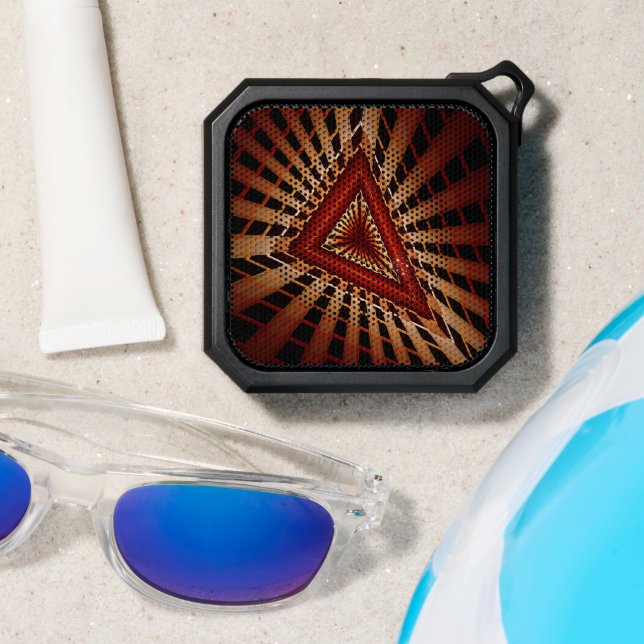 3D Fantasy Network Modern Fractal Graphic Design Bluetooth Speaker (Insitu(Beach))