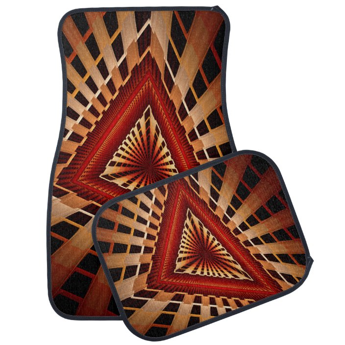 3d Fantasy Network Modern Fractal Graphic Design Car Floor Mat