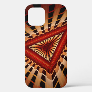 3D Fantasy Network Modern Fractal Graphic Design iPhone 12 Case