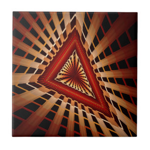 3D Fantasy Network Modern Fractal Graphic Design Ceramic Tile