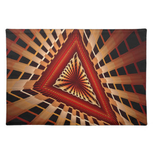 3D Fantasy Network Modern Fractal Graphic Design Cloth Placemat