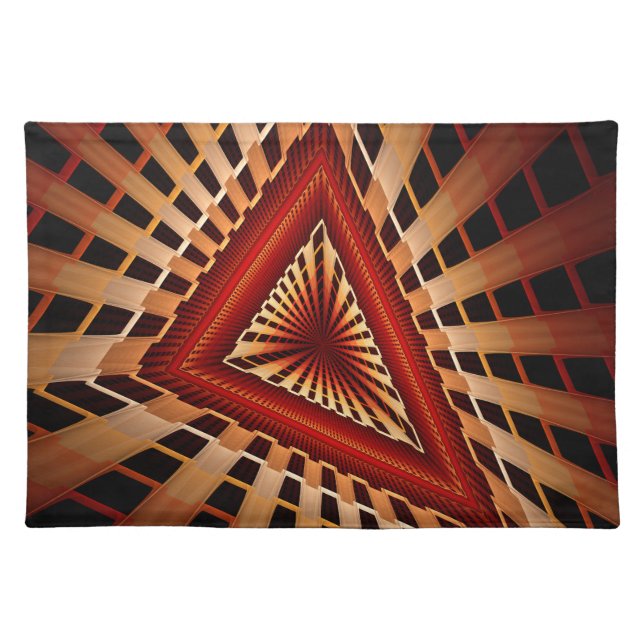 3D Fantasy Network Modern Fractal Graphic Design Cloth Placemat (Front)
