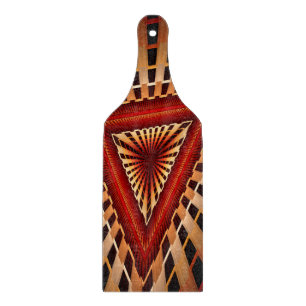 3D Fantasy Network Modern Fractal Graphic Design Cutting Board