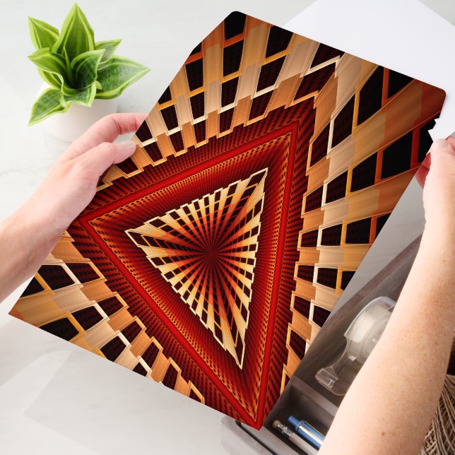 3D Fantasy Network Modern Fractal Graphic Design Envelope Mailers (Desk)