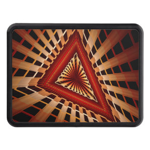 3D Fantasy Network Modern Fractal Graphic Design Hitch Cover