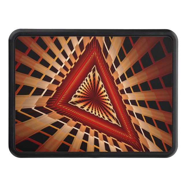 3D Fantasy Network Modern Fractal Graphic Design Hitch Cover (Front)