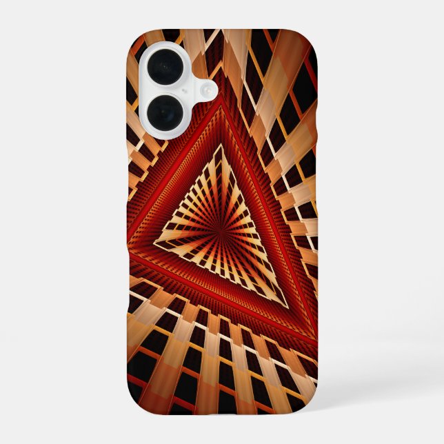 3D Fantasy Network Modern Fractal Graphic Design iPhone Case (Back)