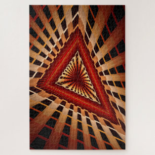 3D Fantasy Network Modern Fractal Graphic Design Jigsaw Puzzle