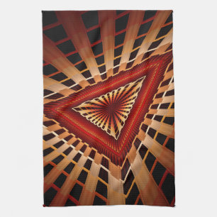 3D Fantasy Network Modern Fractal Graphic Design Kitchen Towel