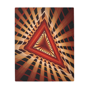 3D Fantasy Network Modern Fractal Graphic Design Metal Print