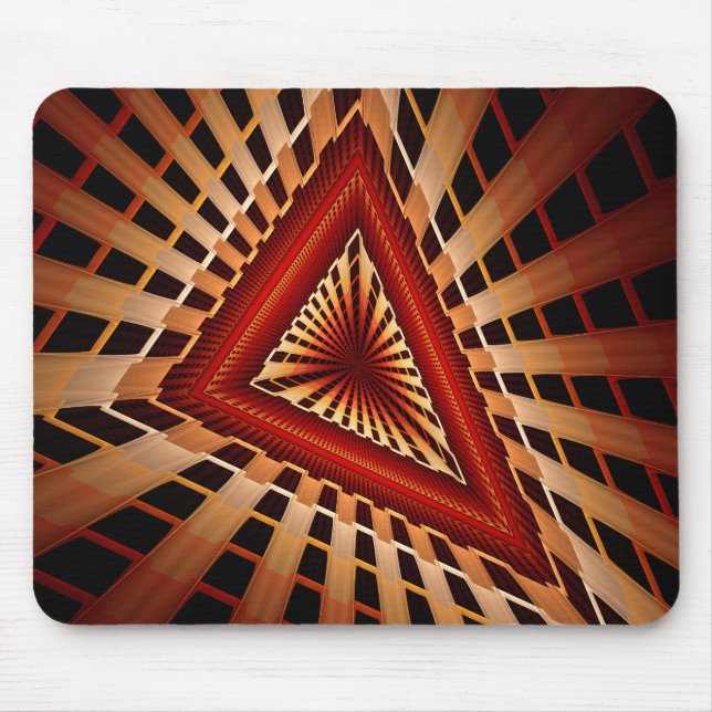 3D Fantasy Network Modern Fractal Graphic Design Mouse Pad (Front)