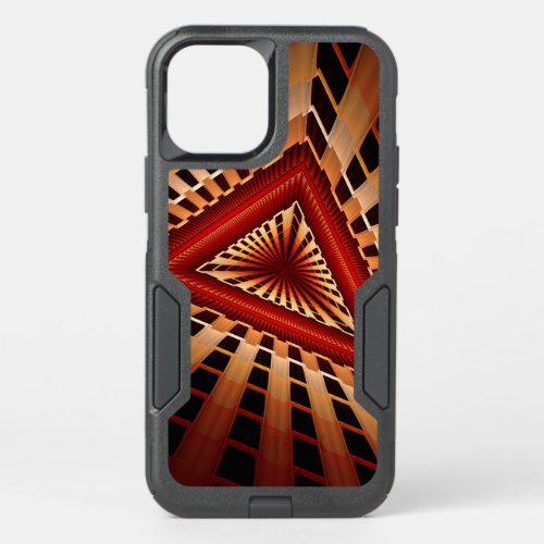 3D Fantasy Network Modern Fractal Graphic Design OtterBox Commuter iPhone 12 Pro Case