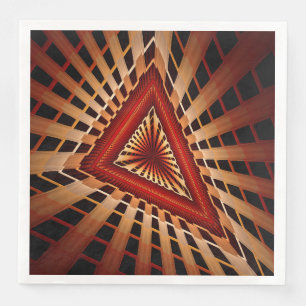 3D Fantasy Network Modern Fractal Graphic Design Paper Dinner Napkins