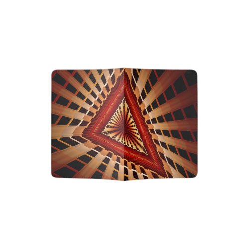 3D Fantasy Network Modern Fractal Graphic Design Passport Holder