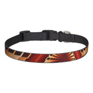 3D Fantasy Network Modern Fractal Graphic Design Pet Collar
