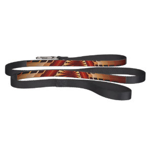 3D Fantasy Network Modern Fractal Graphic Design Pet Leash