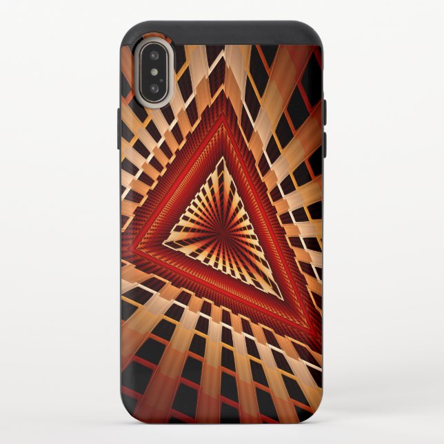 3D Fantasy Network Modern Fractal Graphic Design Uncommon iPhone Case (Back)