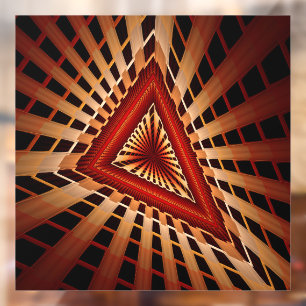 3D Fantasy Network Modern Fractal Graphic Design Window Cling