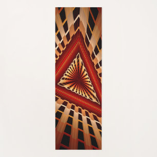 3D Fantasy Network Modern Fractal Graphic Design Yoga Mat