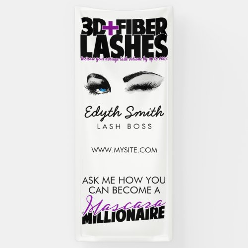 3D  Fiber Lashes Banner