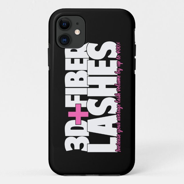 3D + Fiber Lashes Case-Mate iPhone Case (Back)