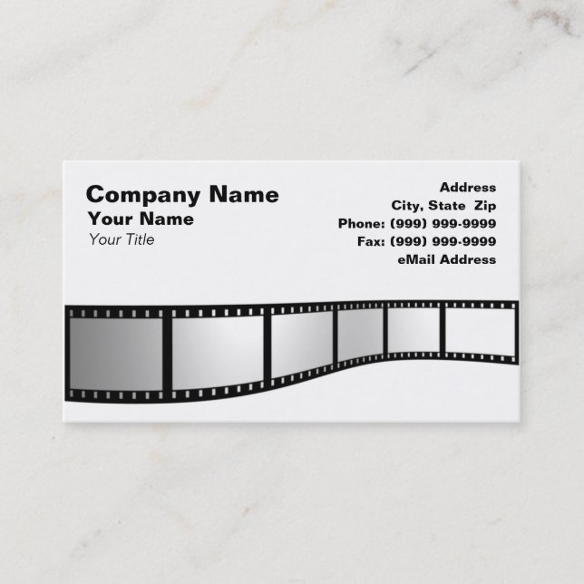 3D Film Strip Business Card (Front)