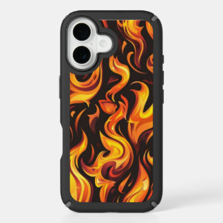 3d fire design phone case