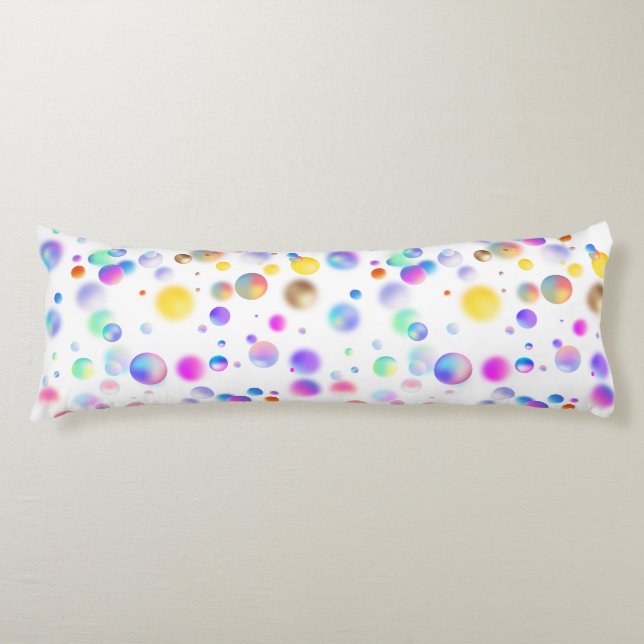 3D Floating Balls Pattern. No BG Body Pillow (Front)