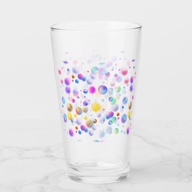 3D Floating Balls Pattern. No BG Glass (Front)