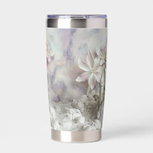 3D Floral Castle Artwork Thermal Tumbler
