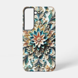 3D Floral Design Samsung Galaxy S22 Case