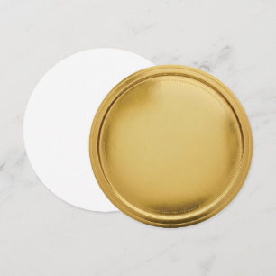 3D Foil Seal Elegant Excellence Award Medal Gold Invitation