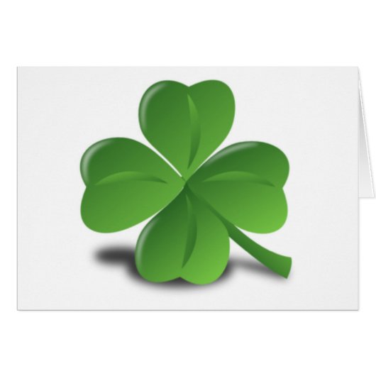 3D Four Leaf Clover Cards (Front Horizontal)