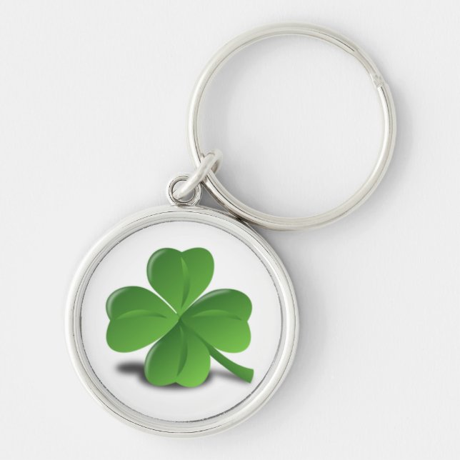 3D Four Leaf Clover Keychain (Front)