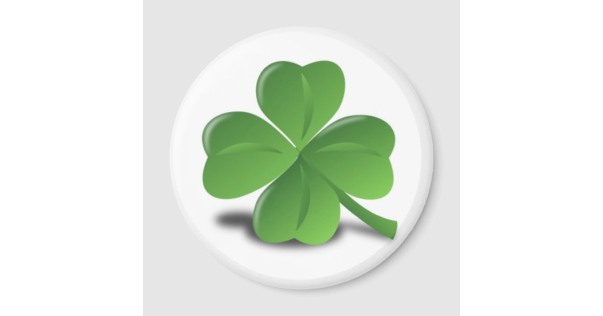 Green Clover Leaf Baseball, Zazzle