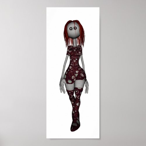 3D Freaky Bonga Doll _ Redhead Poster