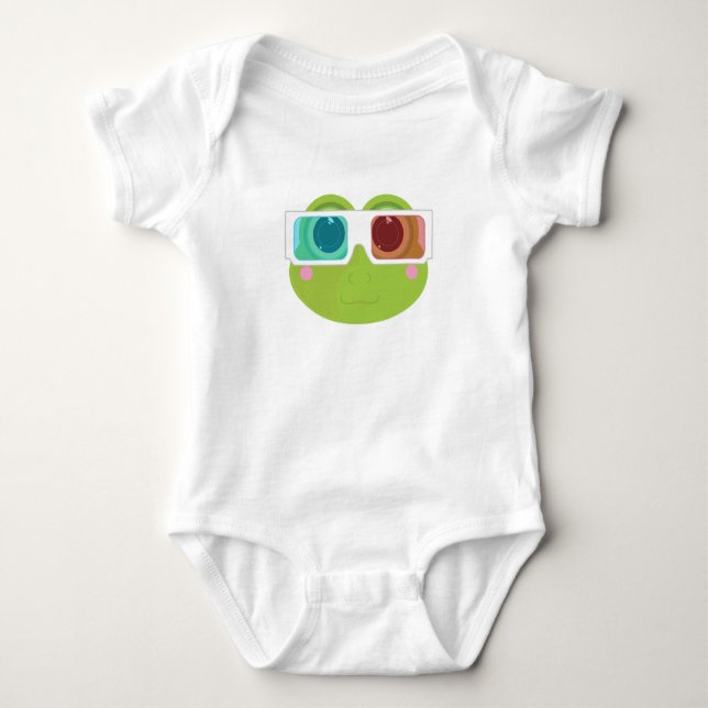 3D Frog Baby Bodysuit (Front)
