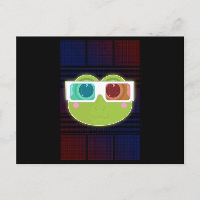 3D Frog Postcard (Front)