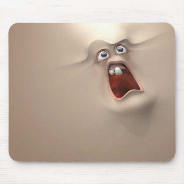 3d funny face mouse pad (Front)